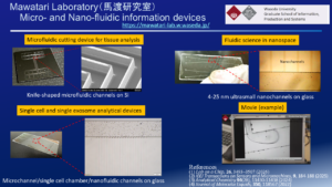 Micro- and Nano-fluidic information devices（早稲田大・馬渡研）
